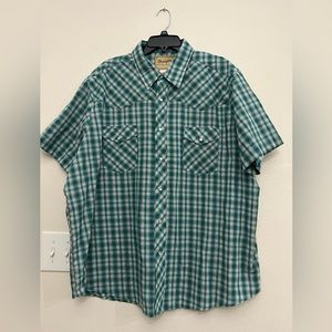 3/$10 Men’s Button Down Shirt Wrangler Size XXL